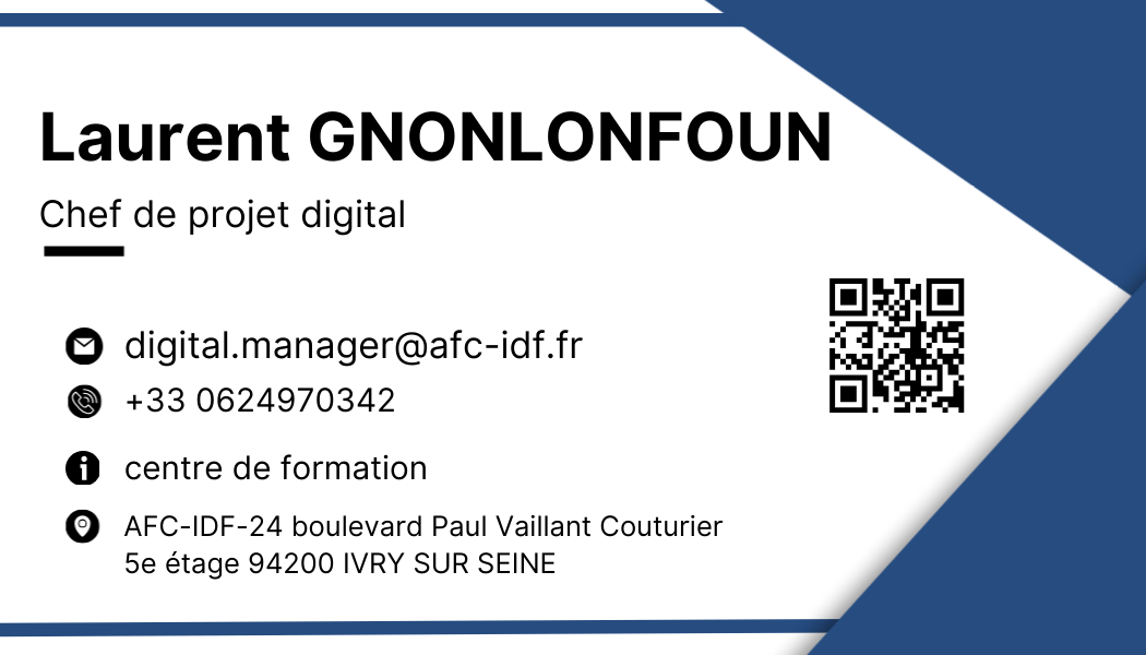 Cartes de visite AFC