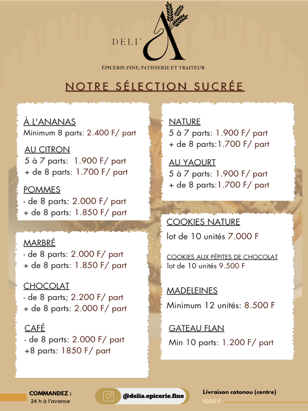 Menu WhatsApp DELI'A